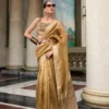 Pure Gold Pure Tissue Silk Saree